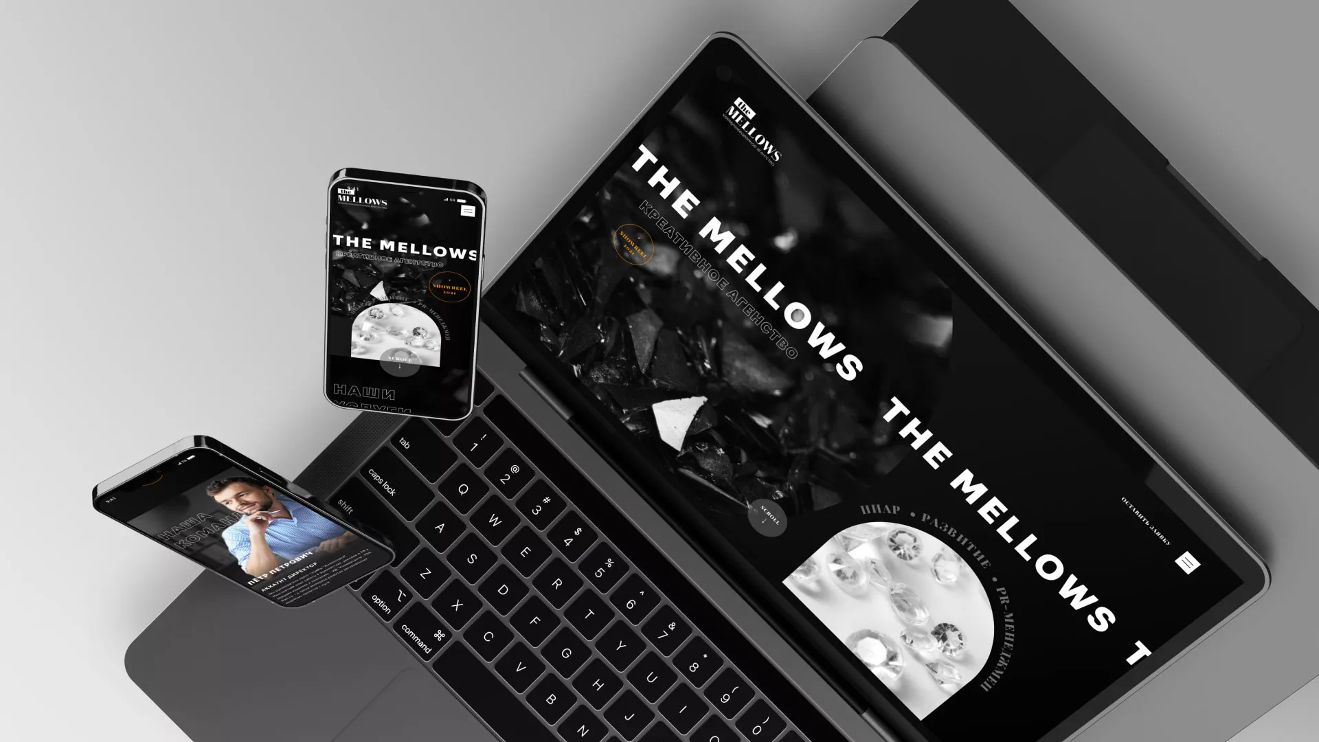 Разработка сайта креативного агентства «The Mellows» в Чекалине